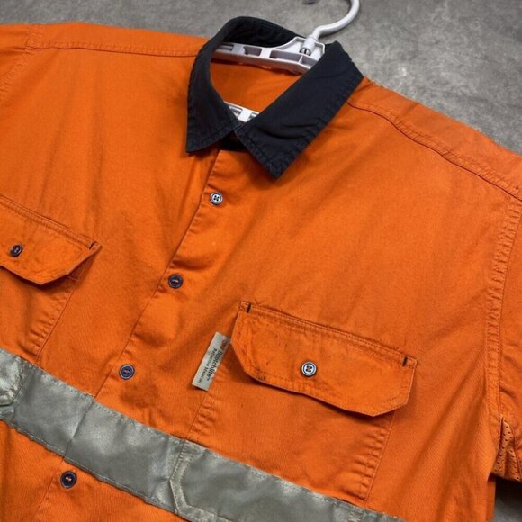 Lantern Fish 3M Scotchlite Reflective Work Shirt Mens 3XL Safety PPE Tow Truck - Picture 9 of 16